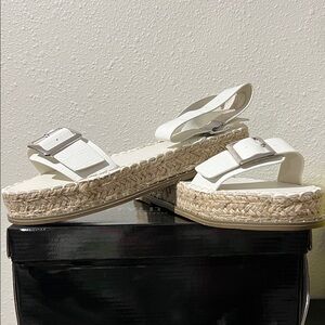 PrettyLittleThing White Espadrille Sandals